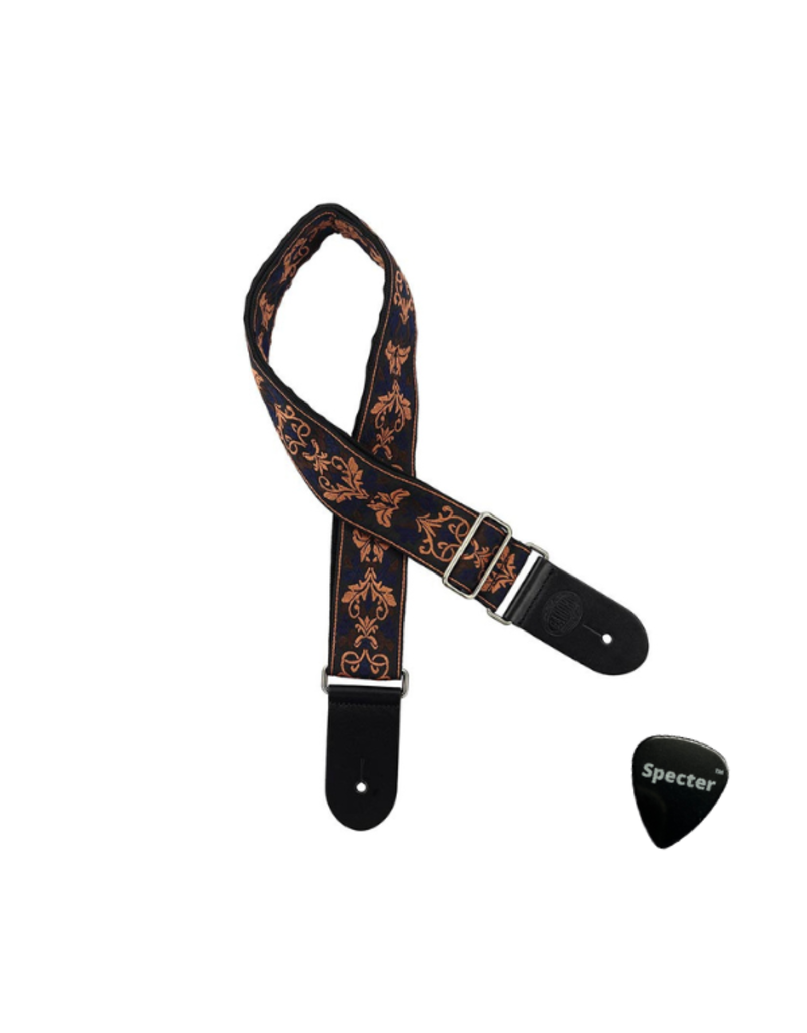 Specter Gaucho Traditional Series Gitaar Riem - Gitaarband  Met Specter Plectrum