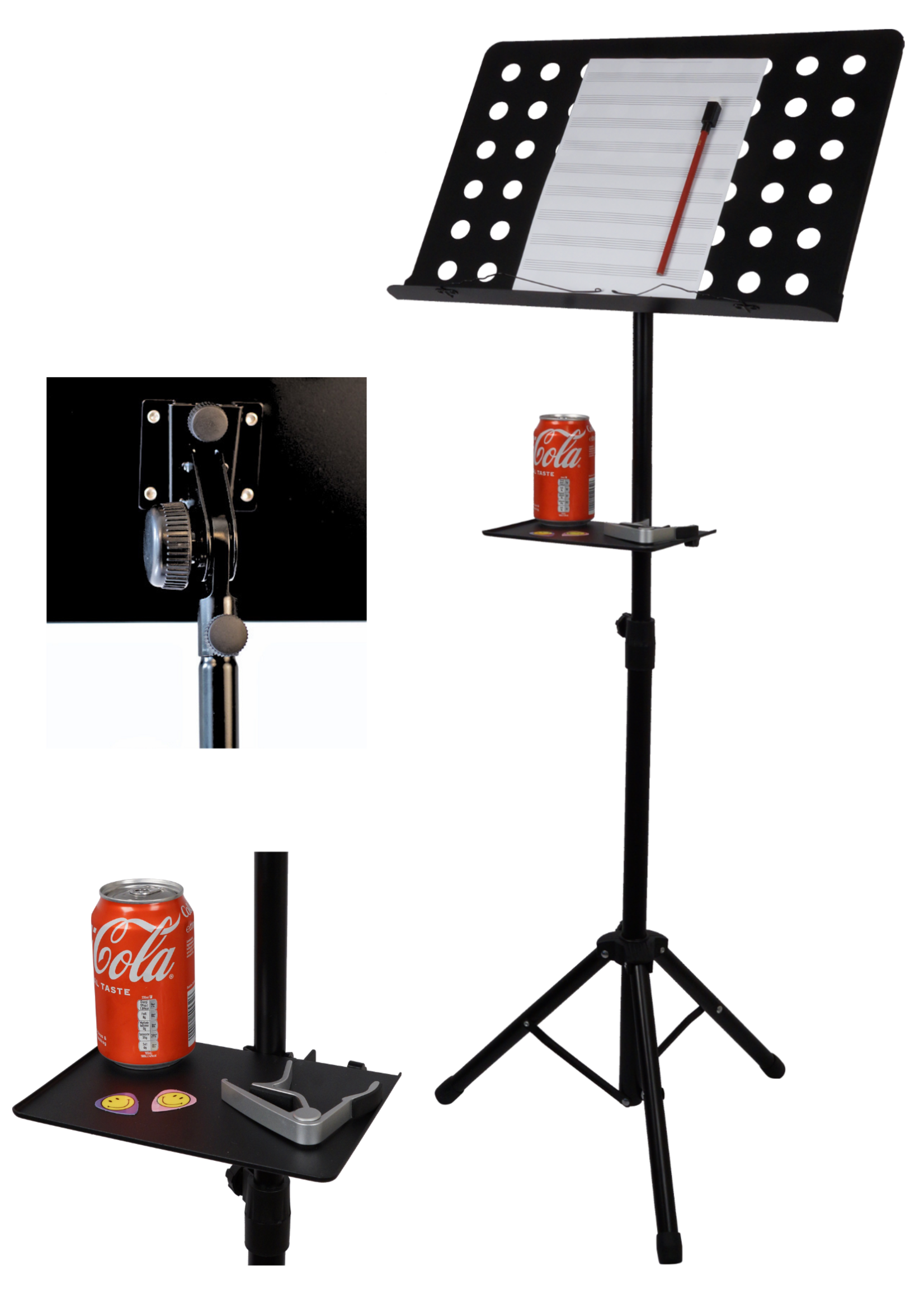 Specter Lessenaar - Bladstandaard - Geperforeerd Blad met Specter Notatie Papier en Potlood en Accessoires tray