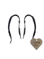 Boston Boston Accordeon riemen - 70-102 x 5cm, black, nylon, velvet - Roland FR compatible - Met Sleutelhanger