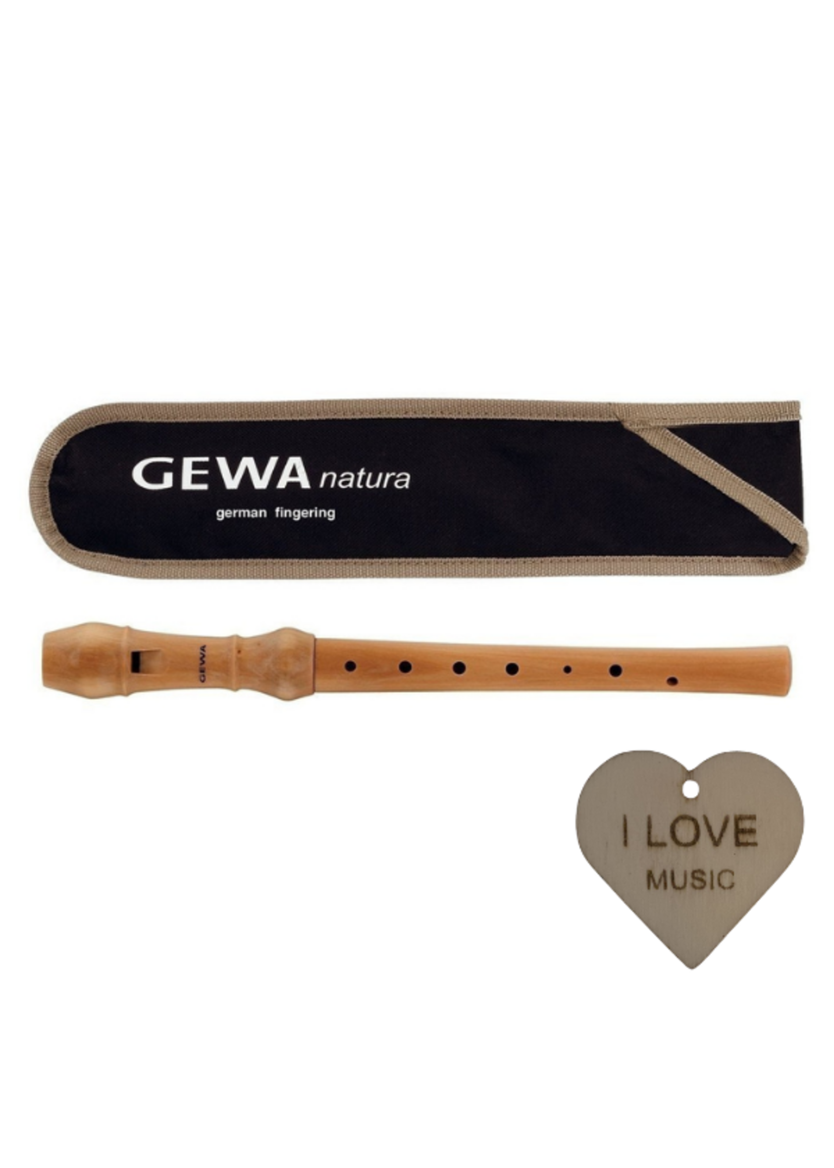 gewa Gewa Blokfluit | Duitse Boring | C | Met Specter wisser en Sleutelhanger