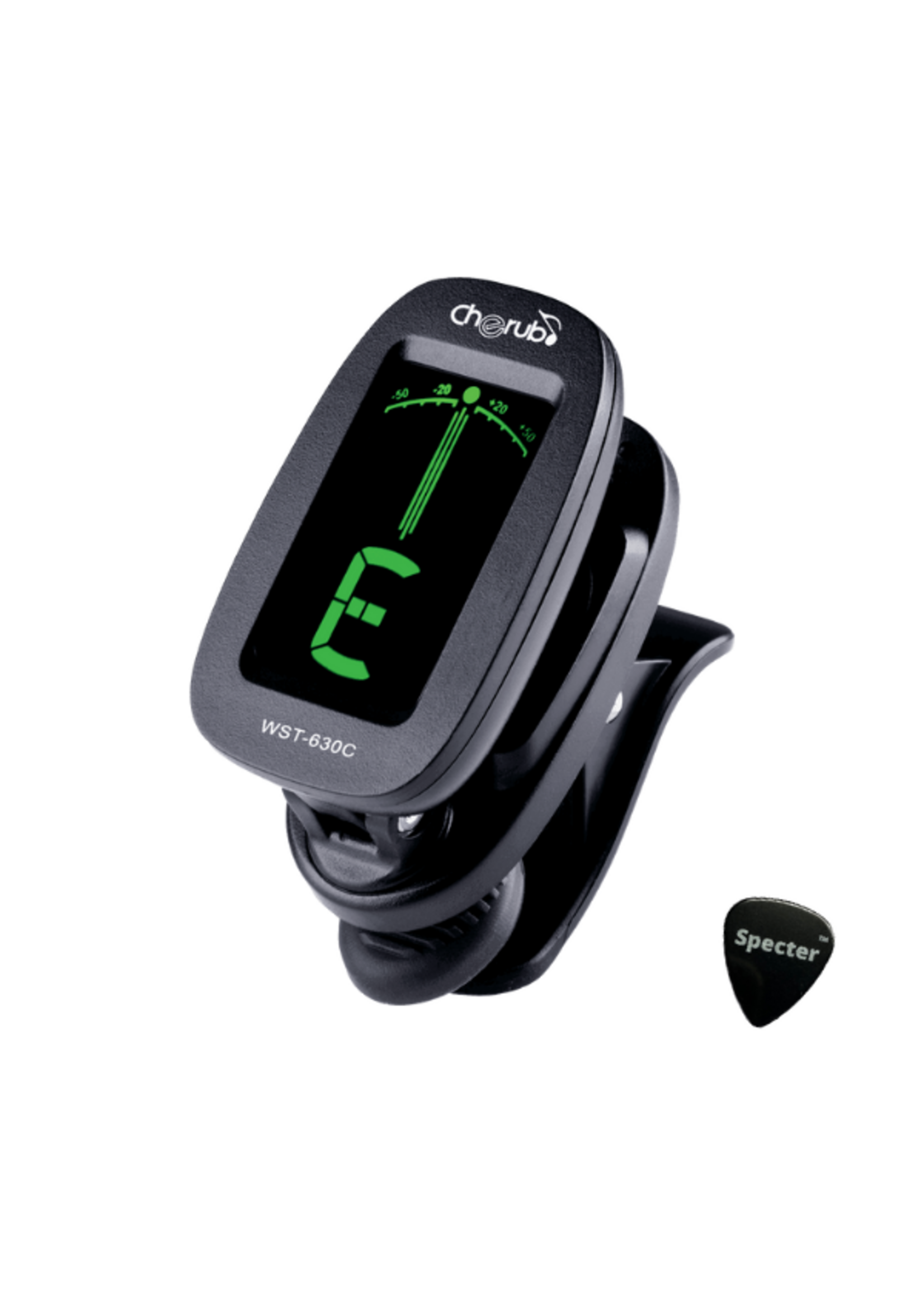 Cherub Cherub Tuner / Stem Apparaat WST-523 - Gitaar - met Specter Plectrum