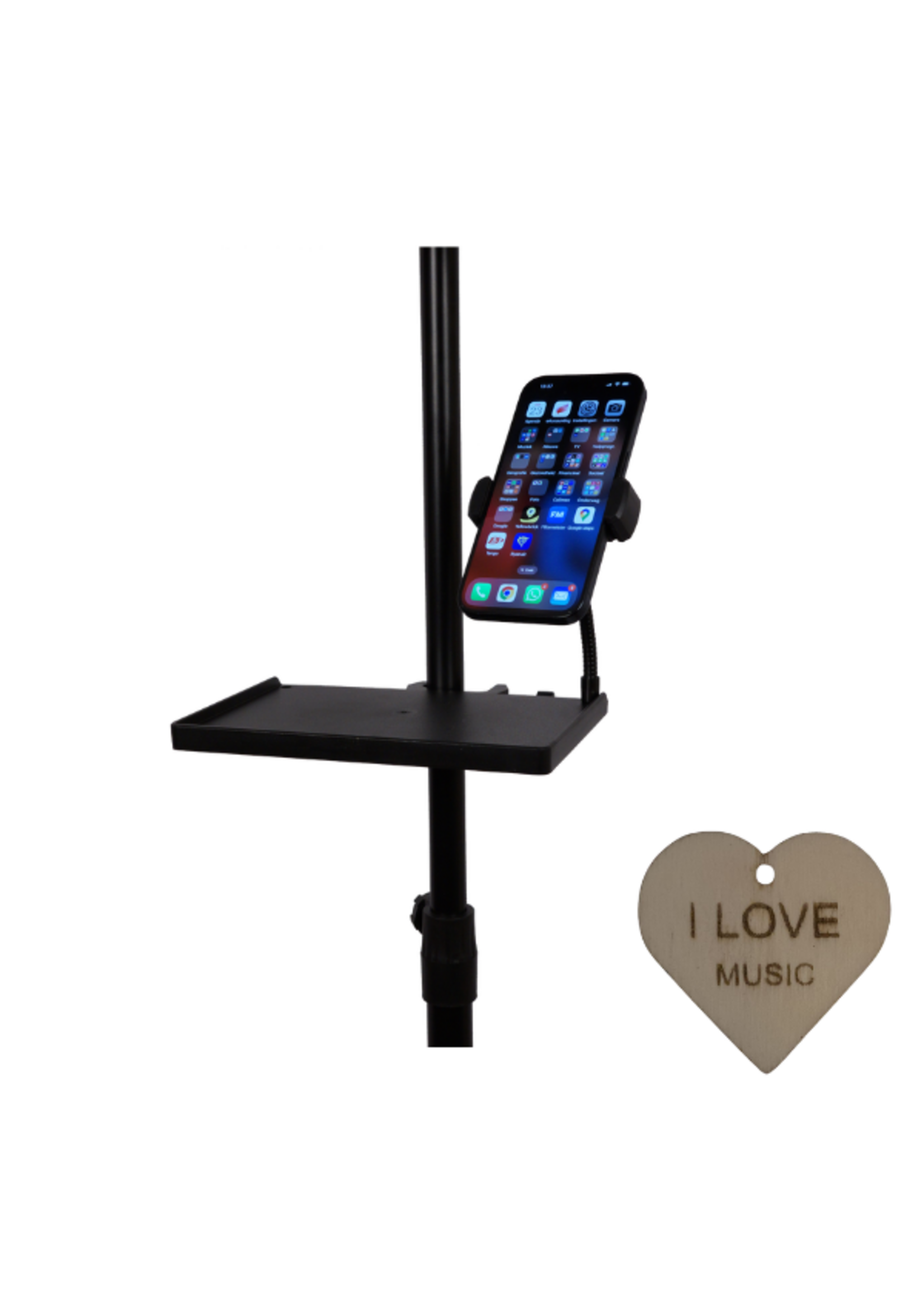 Specter Specter Accessoires Tray voor Bladstandaard met Telefoonhouder en Sleutelhanger