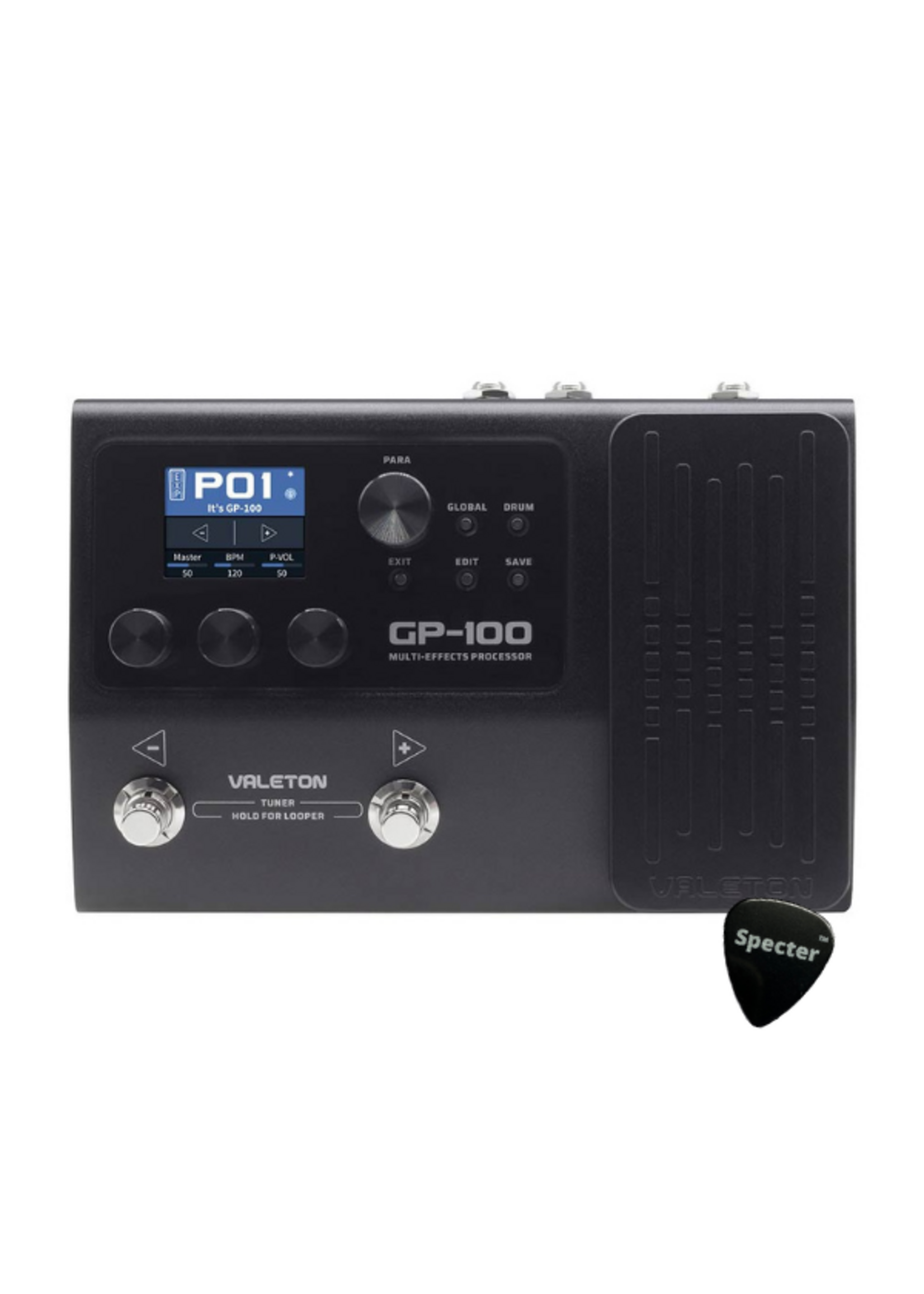 Valeton Valeton Multieffectpedaal voor Gitaar met Specter Plectrum | GP-100 |