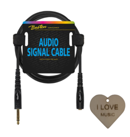 Boston  AC-242-300 |Boston audio signaalkabel | Male Jack to Female Jack | Met Specter Sleutelhanger