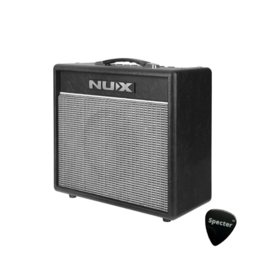 nux NUX Mighty Series digitale versterker 20 Watt - 8" speaker - bluetooth - DSP - via app aanstuurbaar - 3-band EQ - Specter Plectrum