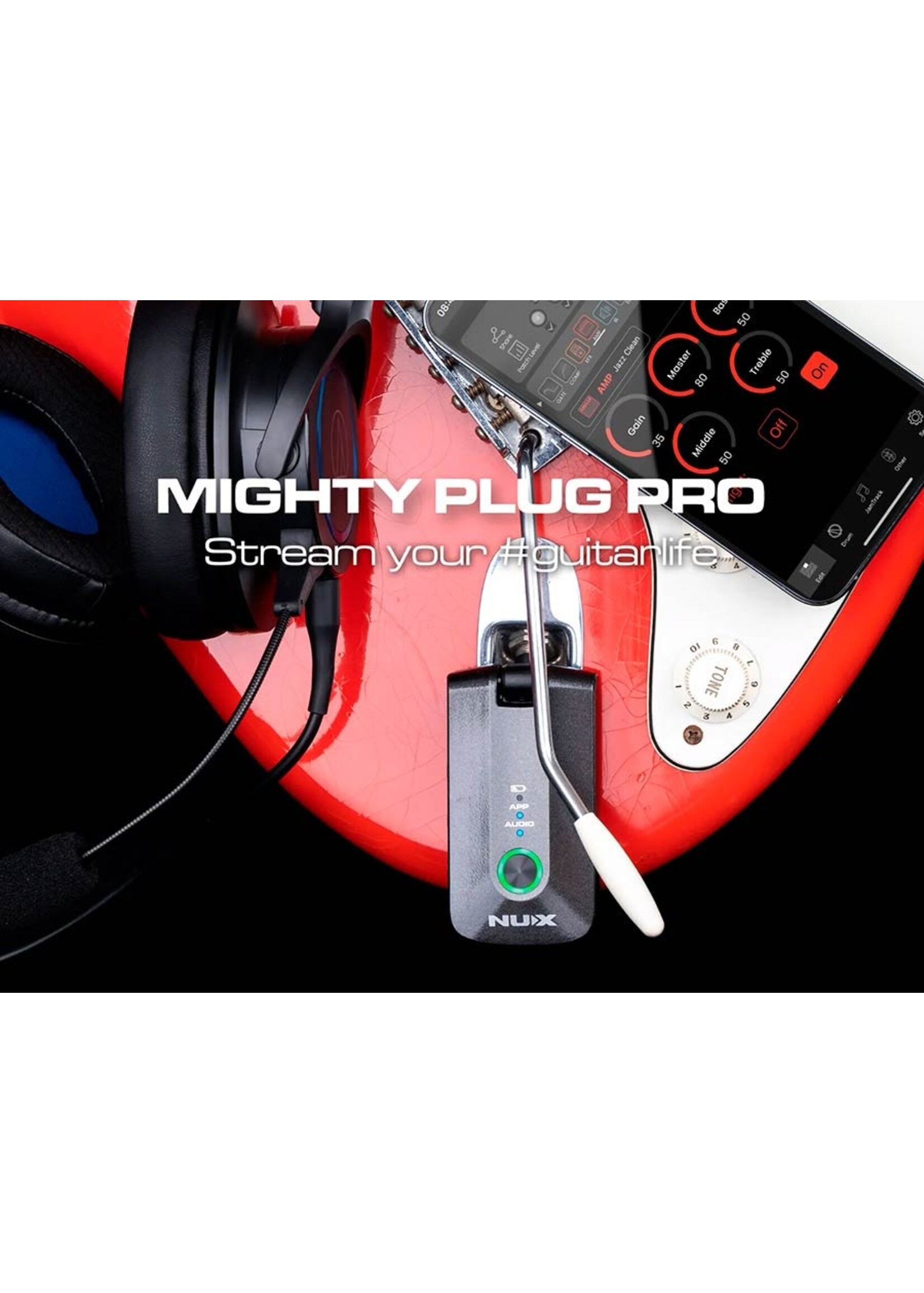 NUX NUX Mighty Plug Pro - Hoofdtelefoon Gitaarversterker - Met Specter Plectrum
