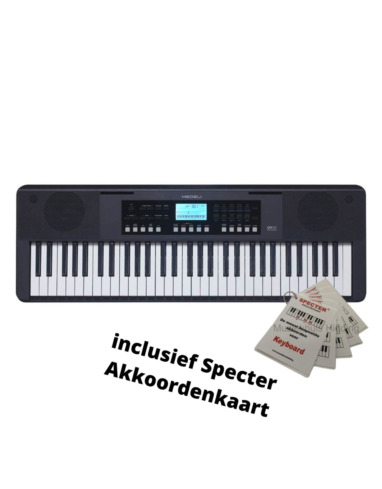 Medeli Medeli Nebula Series Elementary Keyboard - Met Specter Akkoordenkaart