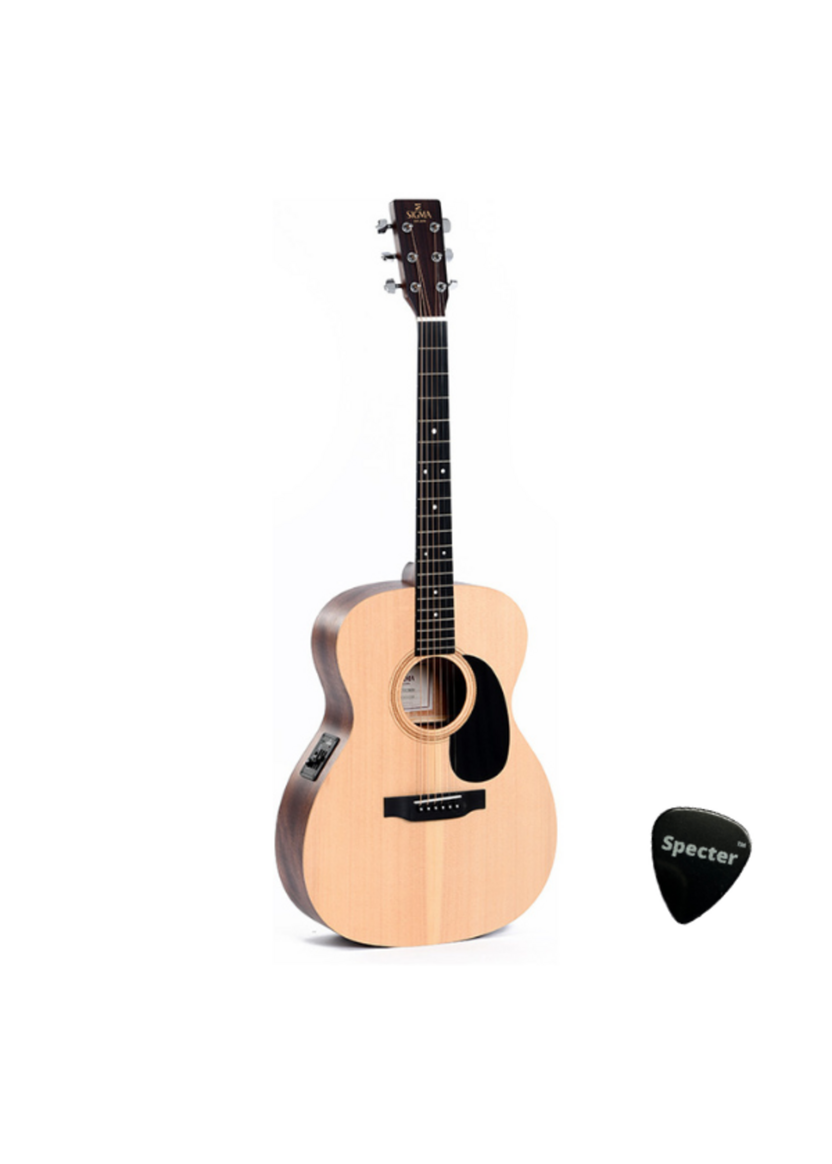 Sigma Sigma Semi Akoestische Western Gitaar Met Specter Plectrum