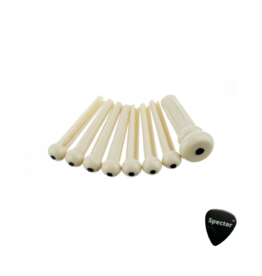 Fender Fender Genuine Replacement Part brugpen voor akoestische gitaar - Brugpin Set - Met Specter Plectrum