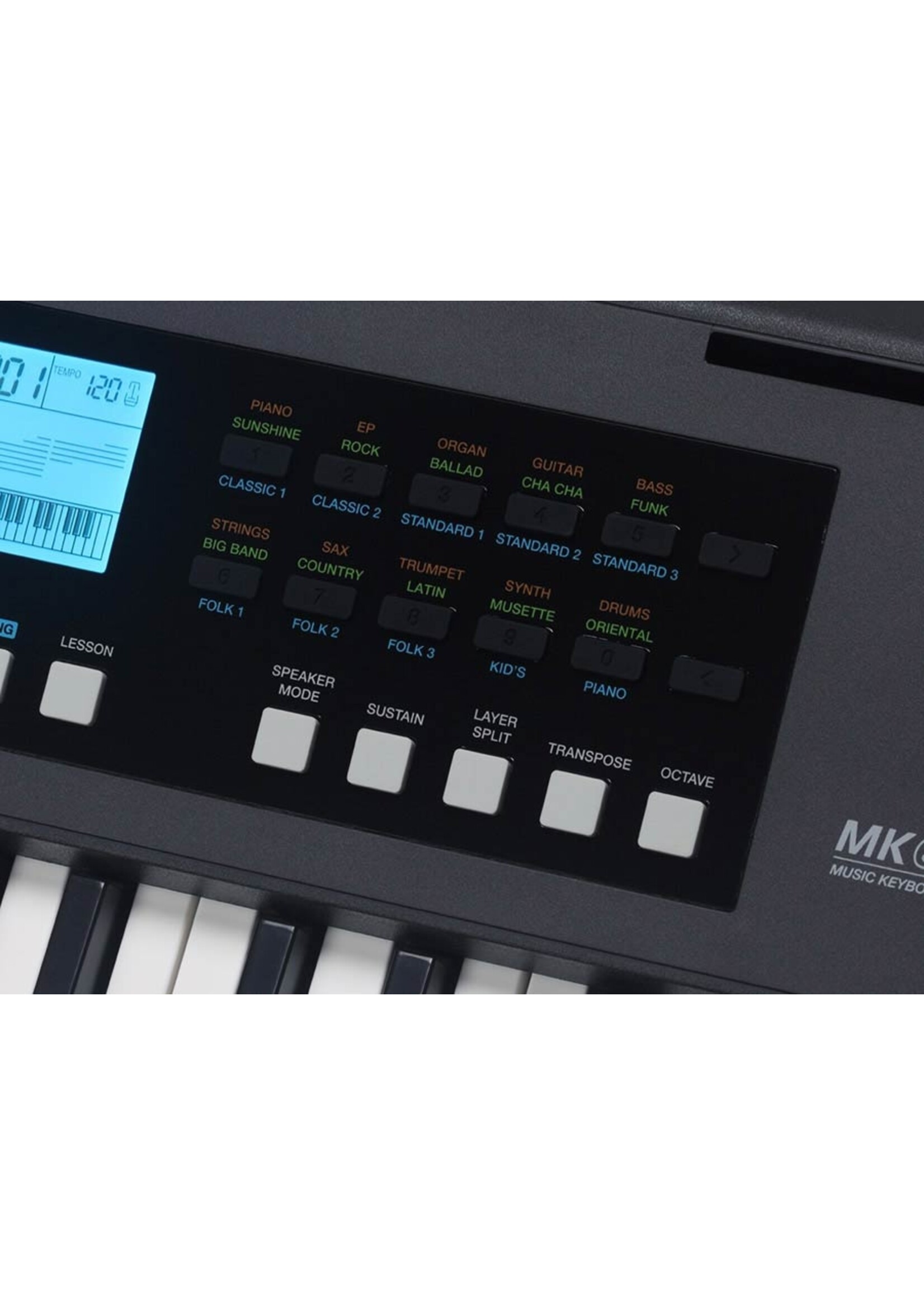 Medeli Medeli Nebula Series Elementary Keyboard - Met Specter Akkoordenkaart