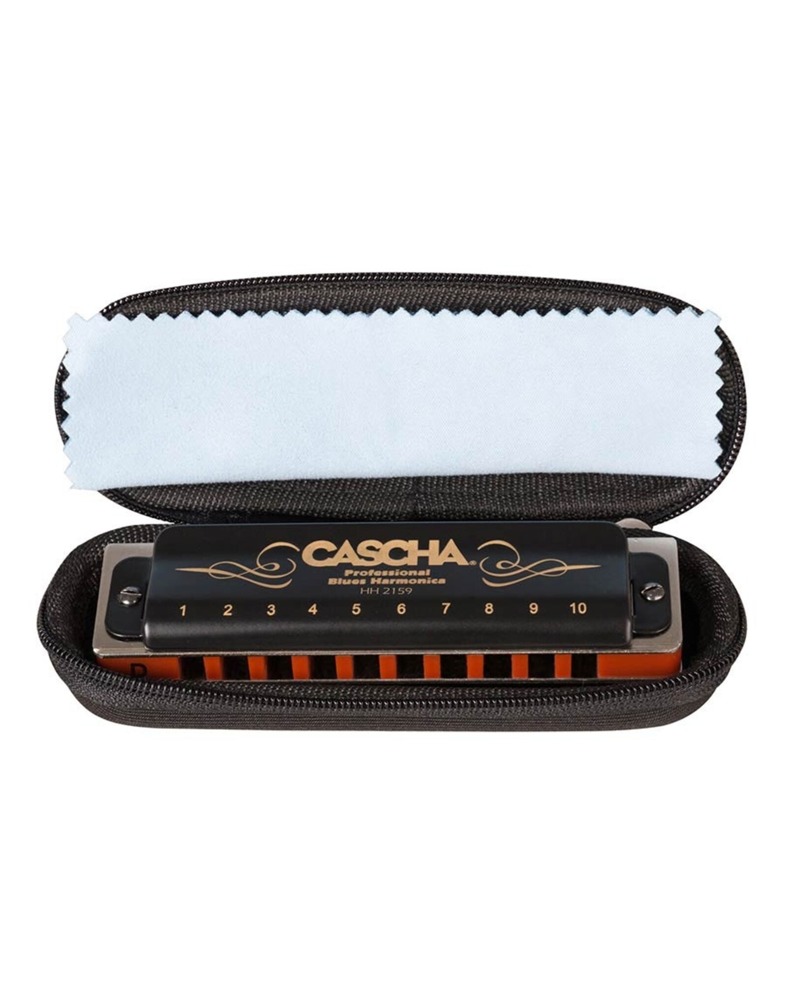 Cascha Cascha Blues Professionele Mondharmonica Voor Volwassenen In Toonsoort D Met Specter Polish doek