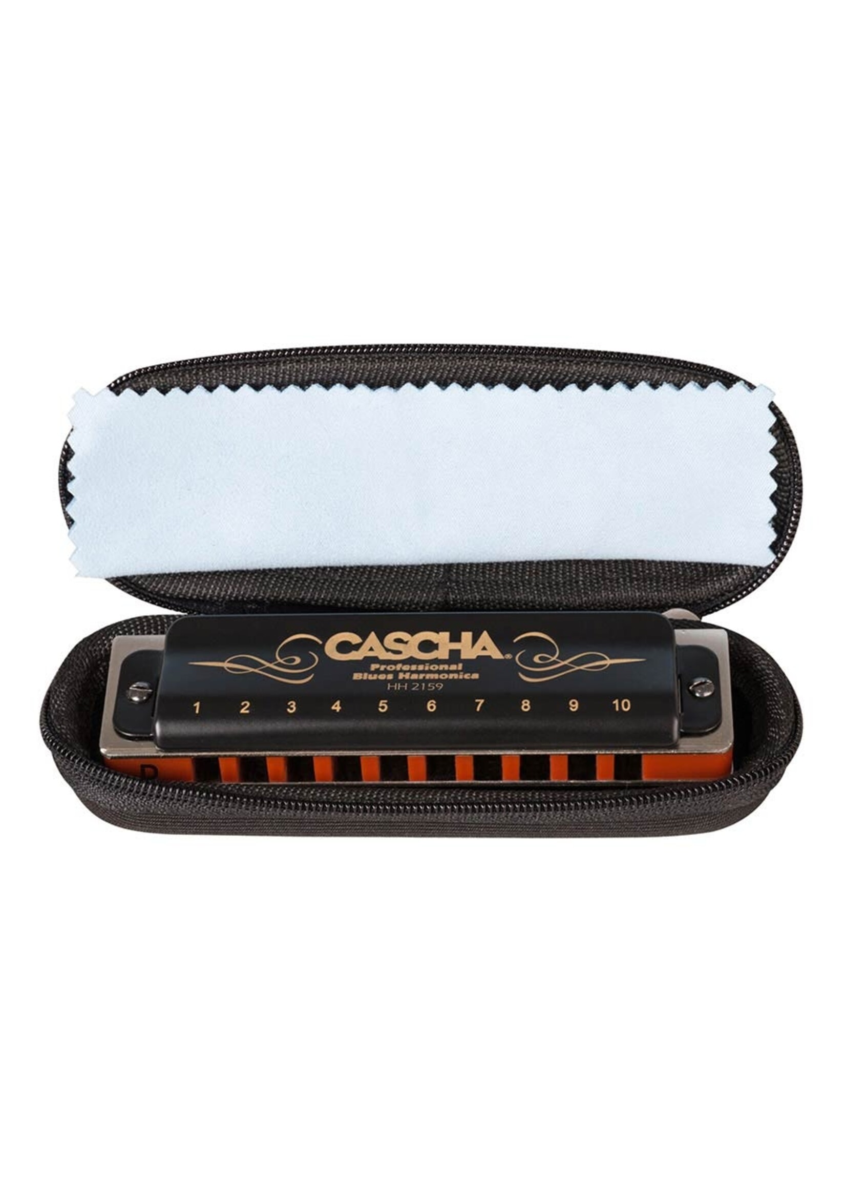 Cascha Cascha Blues Professionele Mondharmonica Voor Volwassenen In Toonsoort D Met Specter Polish doek