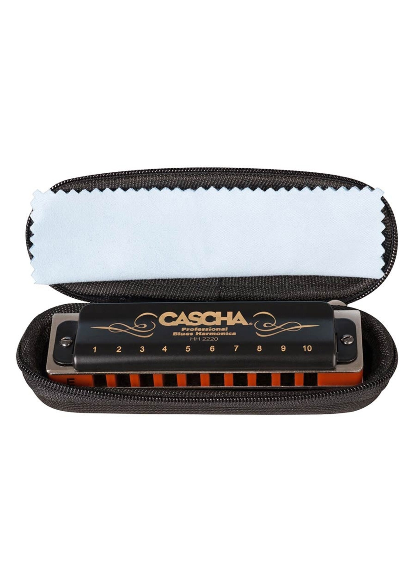 Cascha Cascha Blues Professionele Mondharmonica Voor Volwassenen In Toonsoort E Met Specter Polish doek