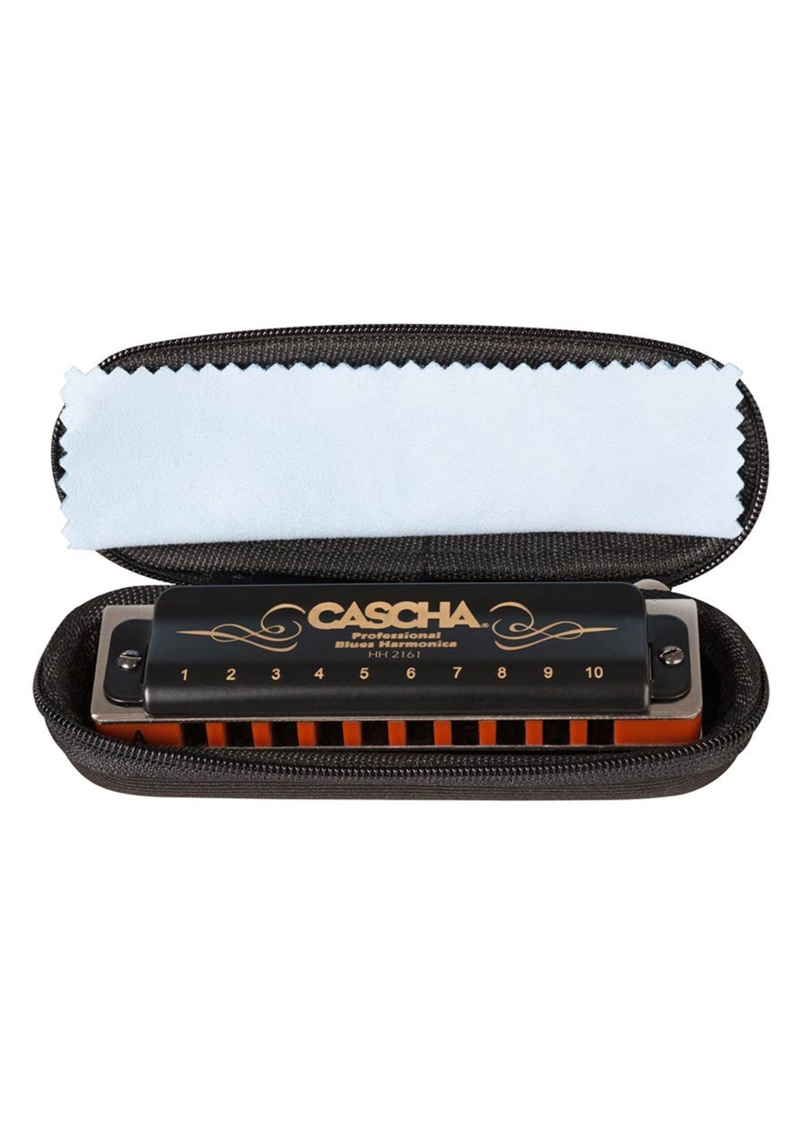 Cascha Cascha Blues Professionele Mondharmonica Voor Volwassenen In Toonsoort A Met Specter Polish doek