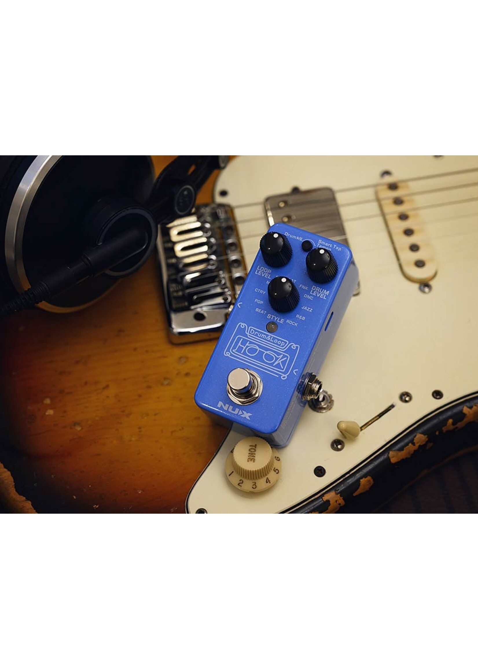 NUX NUX Mini Core Series looper pedaal HOOK DRUM & LOOP | Effectpedaal met Specter Plectrum