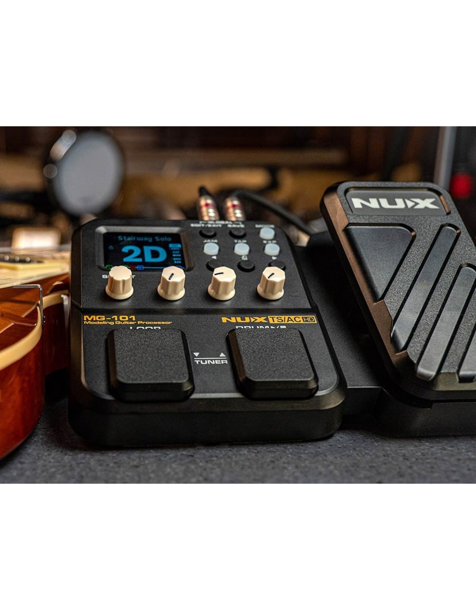 specter NUX Gitaar multi effectpedaal met drum machine en looper incl Specter Plectrum