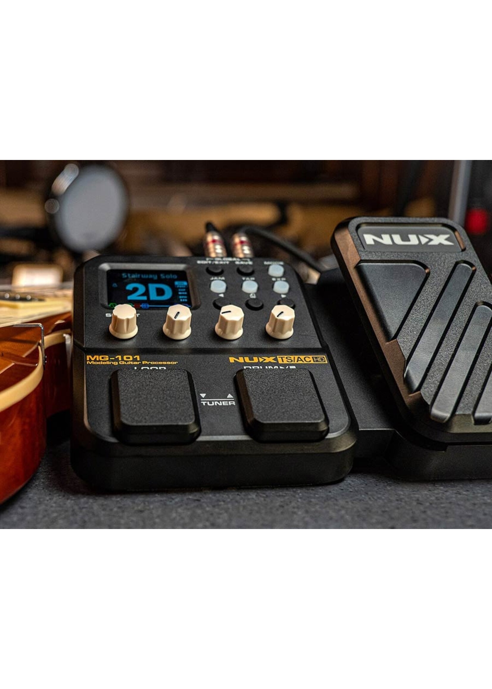 specter NUX Gitaar multi effectpedaal met drum machine en looper incl Specter Plectrum