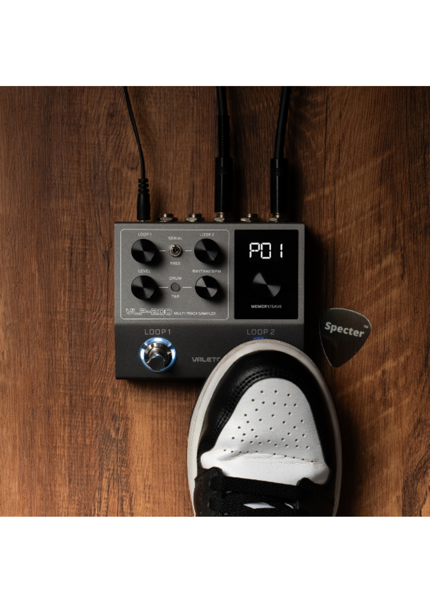 Valeton Valeton Multi Track Sampler | VLP-200  | Gitaar Effect Pedaal | Met Specter Plectrum