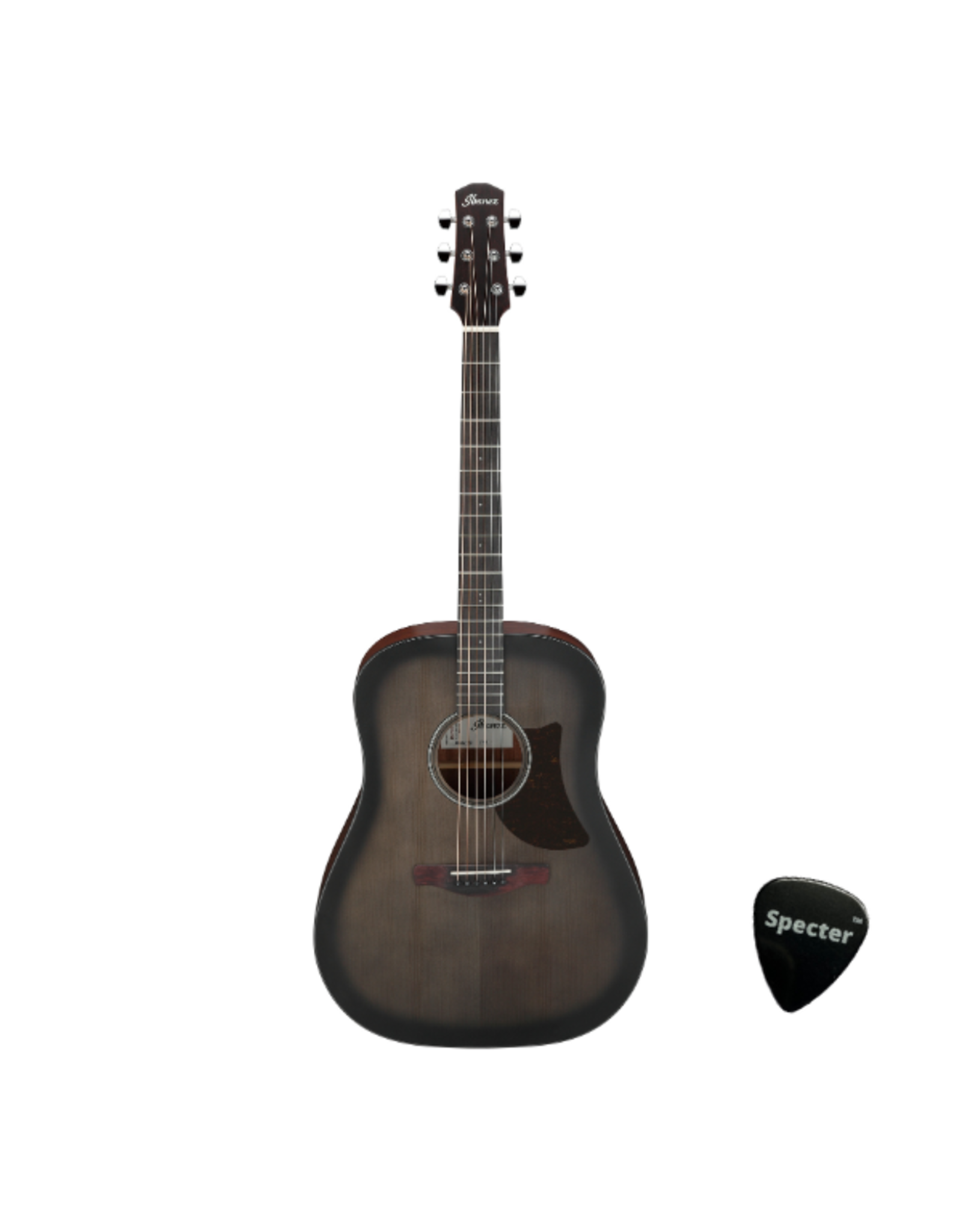 Ibanez Ibanez AAD50TCB | Advanced Akoestische Gitaar | Charcoal Burst Western Gitaar met Specter Plectrum