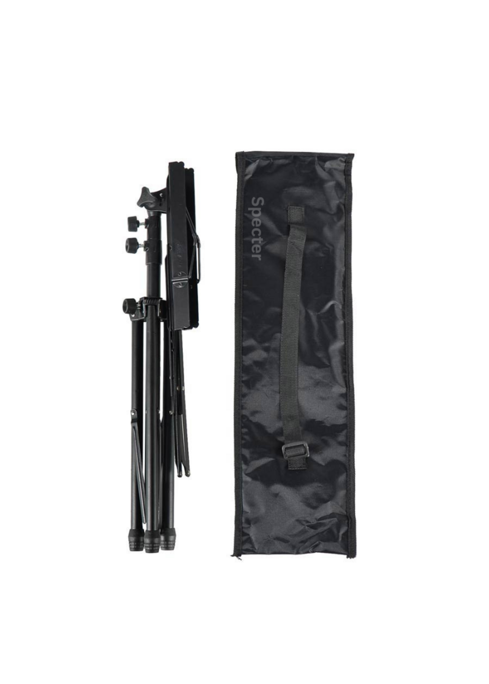 Specter Specter Lessenaar - Bladstandaard - Opvouwbaar en Verstelbaar - Met Accessoires Tray en Tas