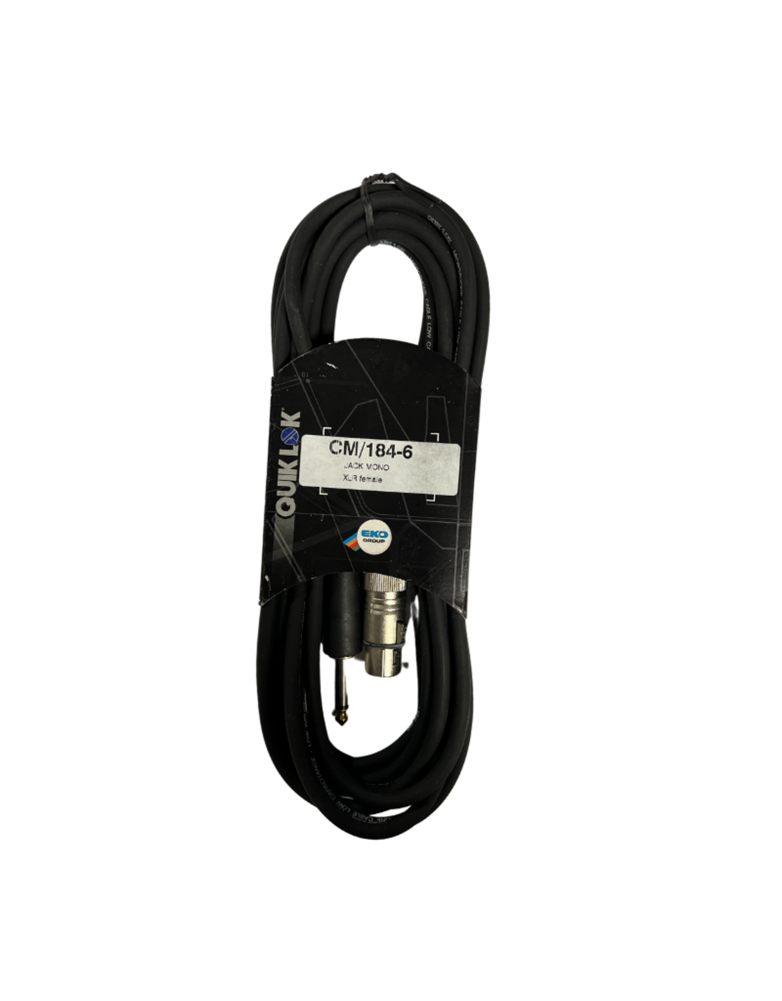 quiklock Quiklok Professionele Microfoon Kabel - XLR - Jack - 6 Meter