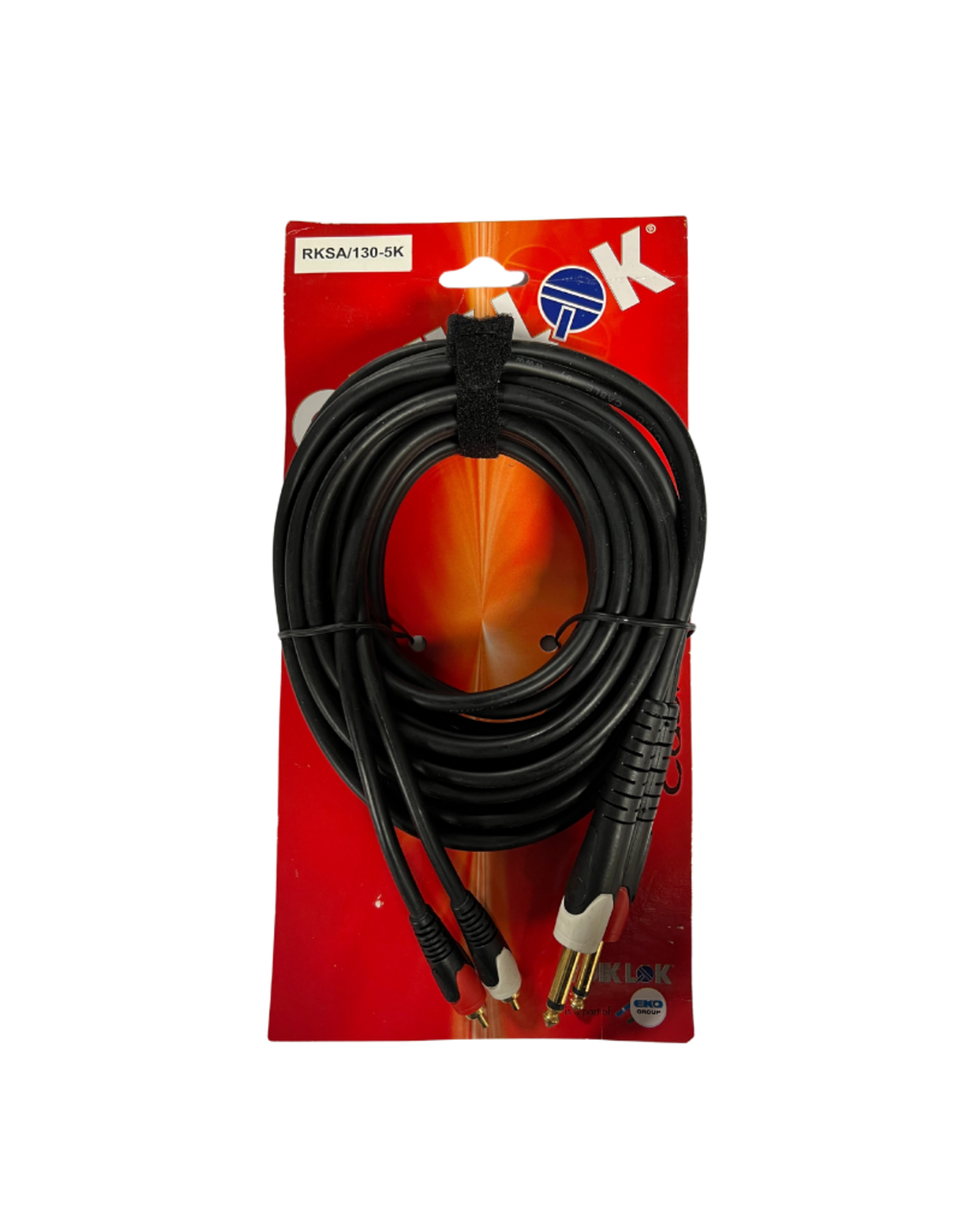 quiklock Quiklok Audio Kabel - 2x Mono Jack - 2x RCA Tulp - 5M