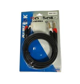 quiklock Quiklok Audio Kabel - 2x Mono Jack - 2x RCA Tulp - 5M