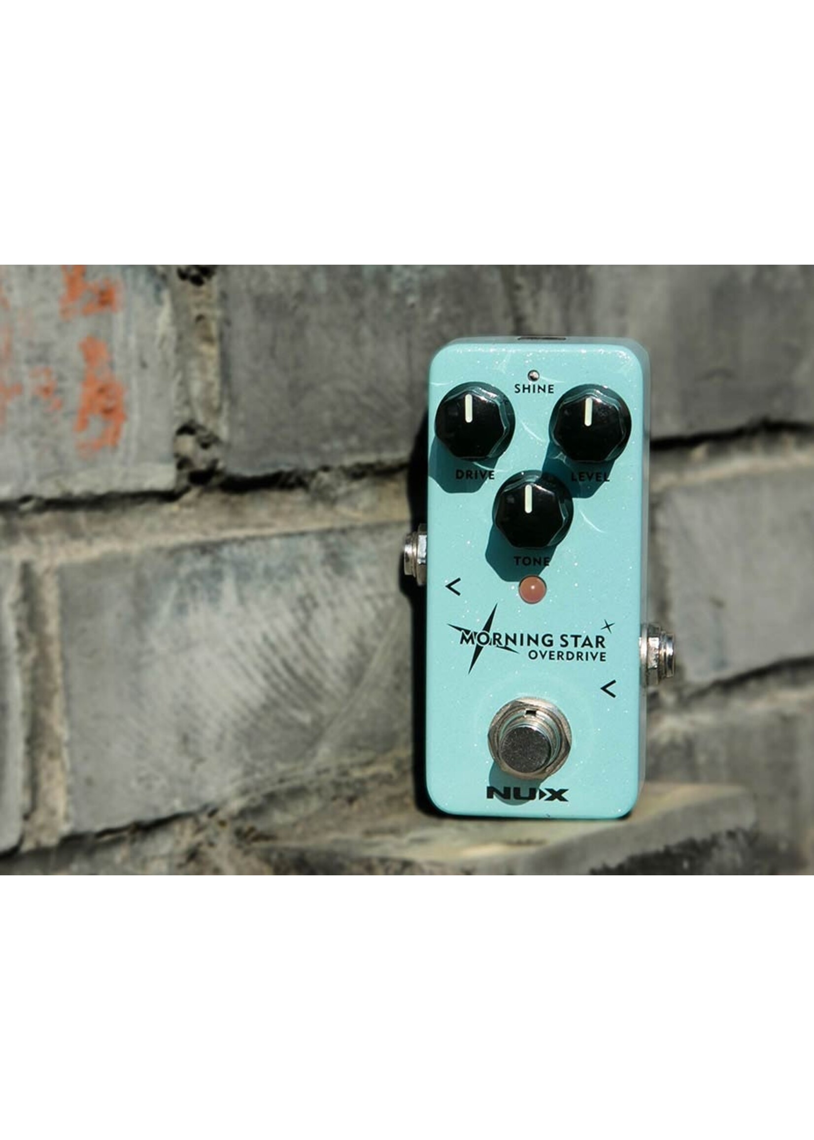 NUX Nux Morning Star Overdrive Mini Core Gitaar Effectpedaal Met Specter Plectrum