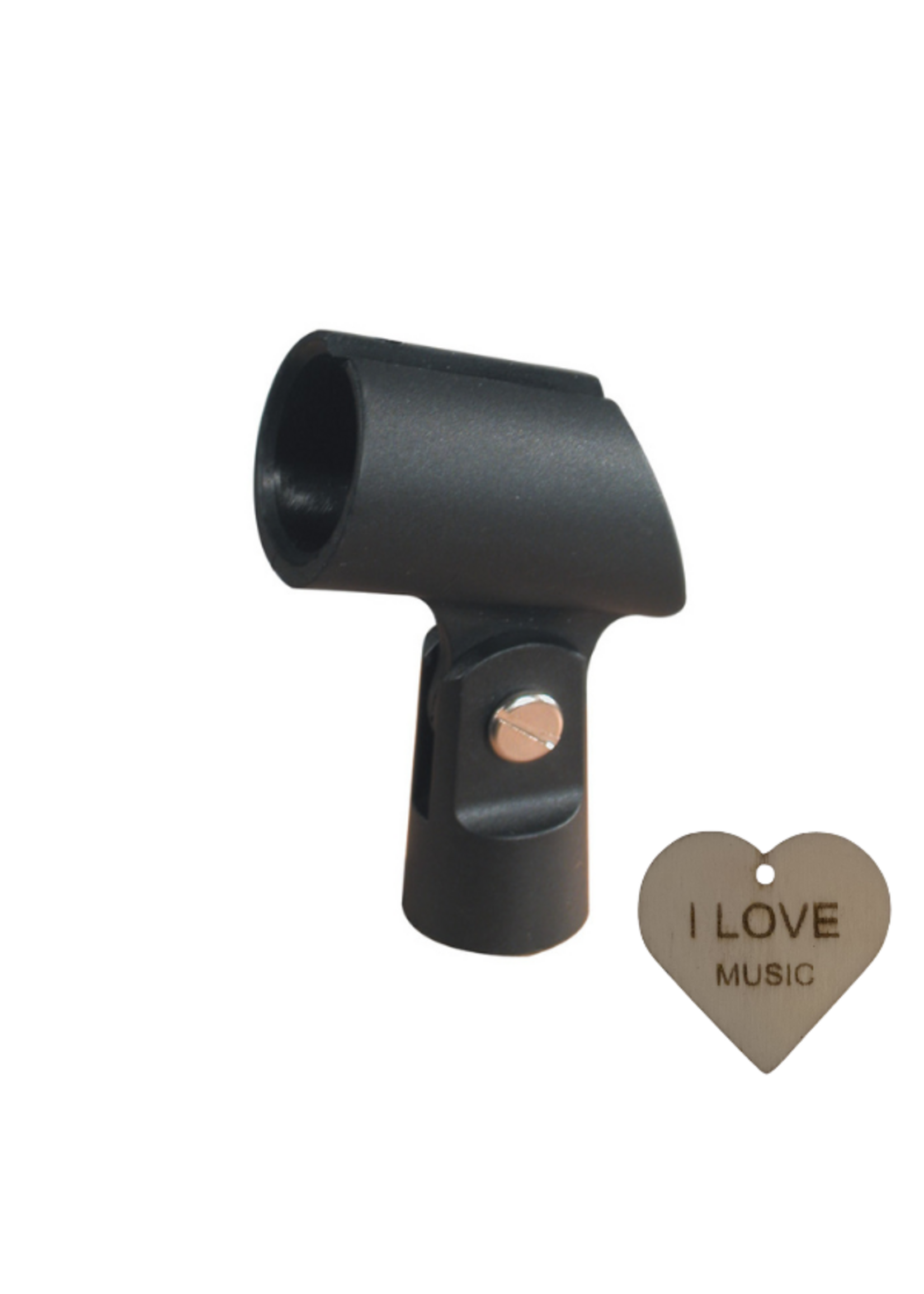 Specter Specter Rubber Microfoon Klem met Sleutelhanger - Microfoon Clip