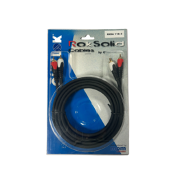 quiklok Quiklok Professionele Audio Kabel - Tulp RCA naar Tulp RCA - 2 Meter
