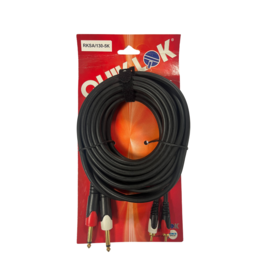 quiklok Quiklok Professionele Audio Kabel 2x Mono Jack - 2x RCA Tulp - 5 Meter