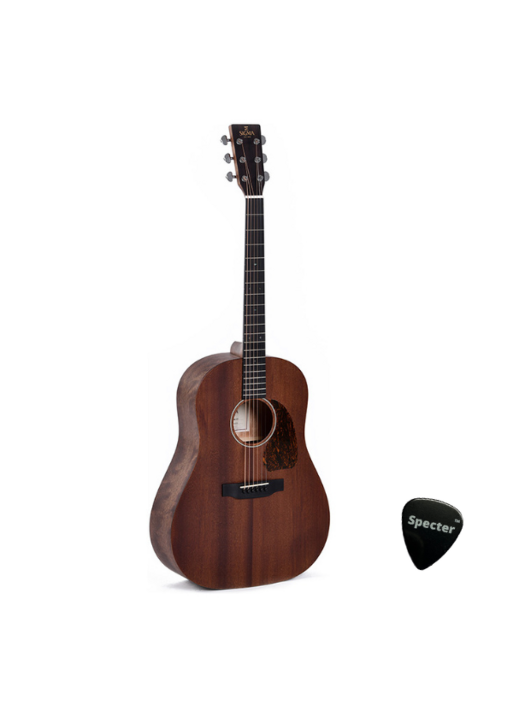 sigma Sigma Akoestische Western Gitaar DJM-15-AGED Met Specter Plectrum