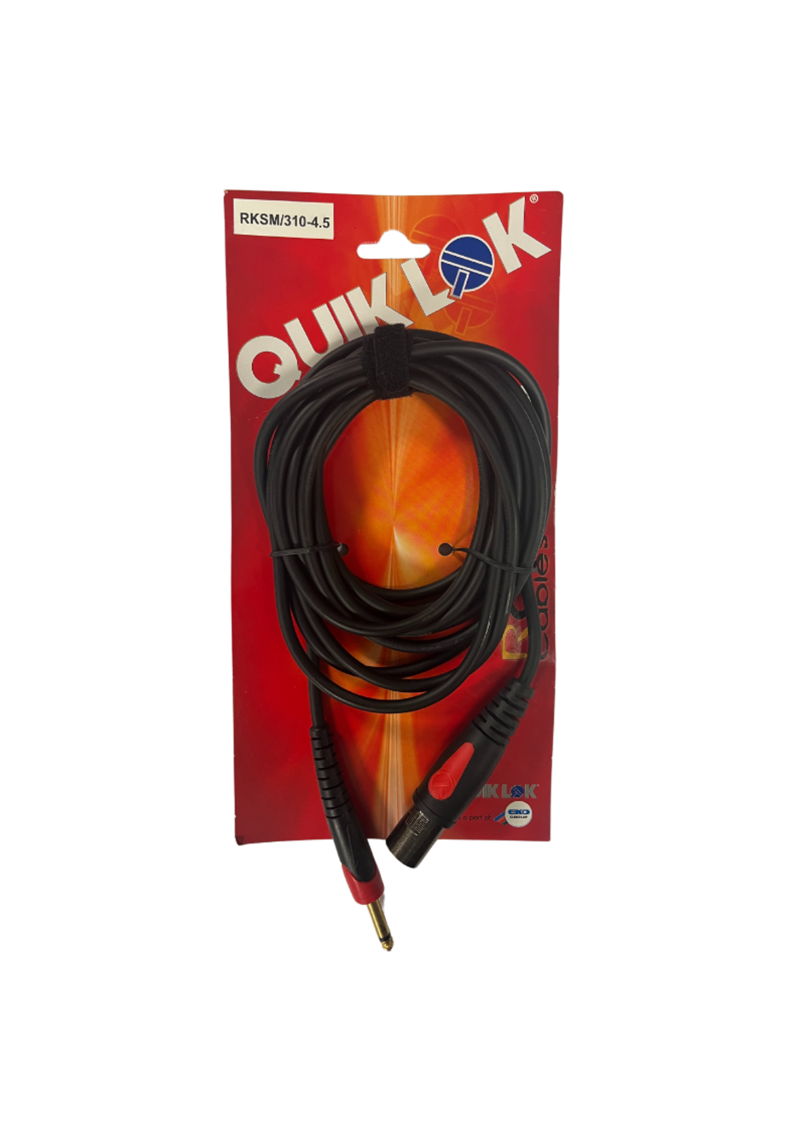 quiklok Quiklok Professionele Audio Kabel Male XLR - Jack - 4.5 Meter