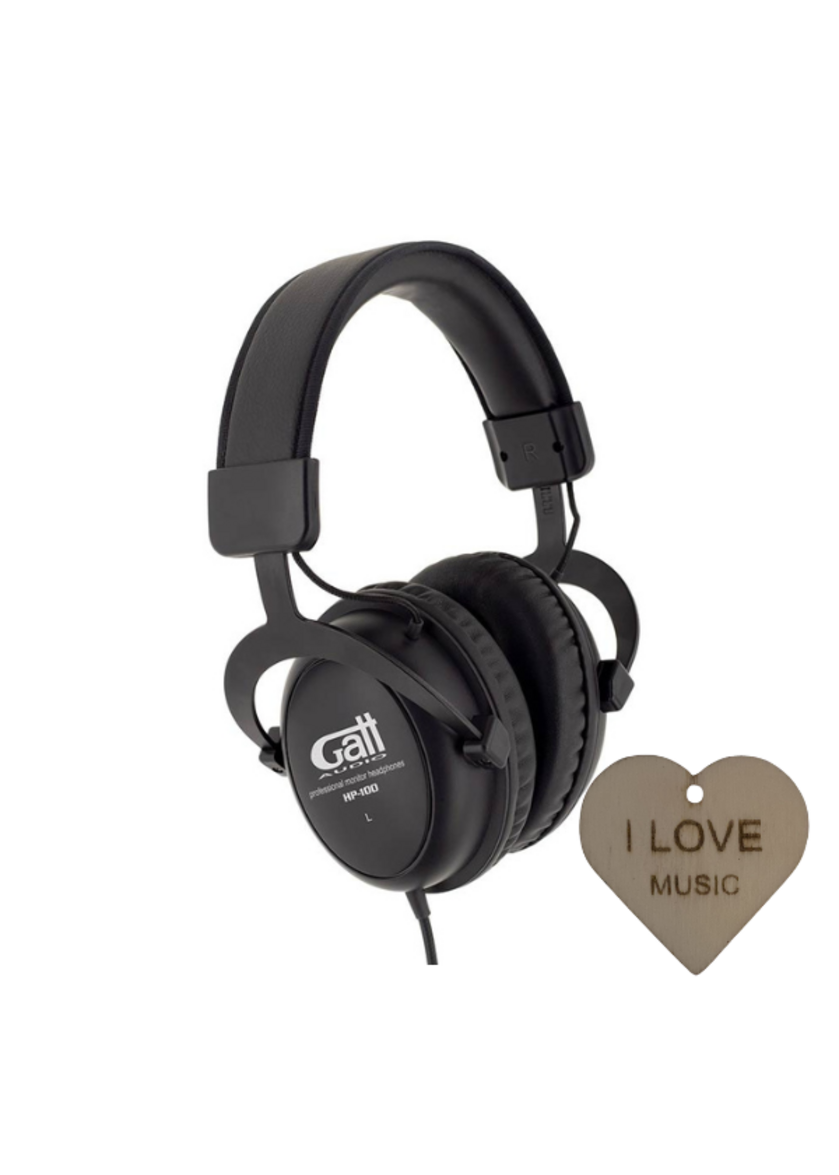 Gatt Audio Profesionele Monitoring Hoofdtelefoon Met Specter Sleutelhanger