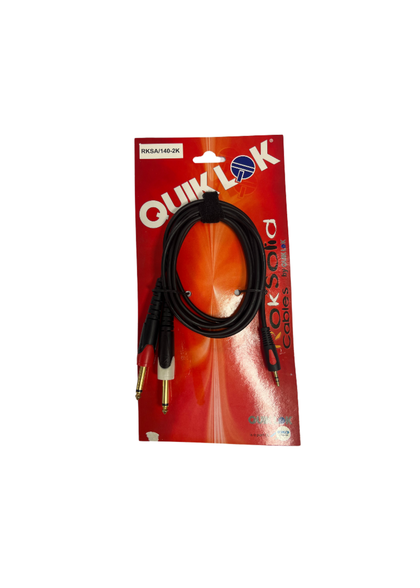 quiklok Quiklok Professionele Audio Kabel - 2x Mono Jack naar Mini Jack - 2 Meter