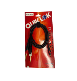 quiklok Quiklok Professionele Audio Kabel - 2x Mono Jack naar Mini Jack - 2 Meter