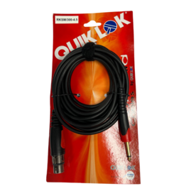 quiklok Quiklok Professionele Audio Kabel XLR Female naar Mono Jack - 4.5 meter