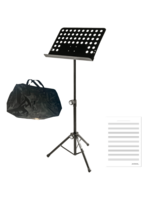 quiklok Quiklok Professionele Lessenaar | Met Opberg Tas | Bladstandaard Met Specter Notatiepapier | Muziekstandaard