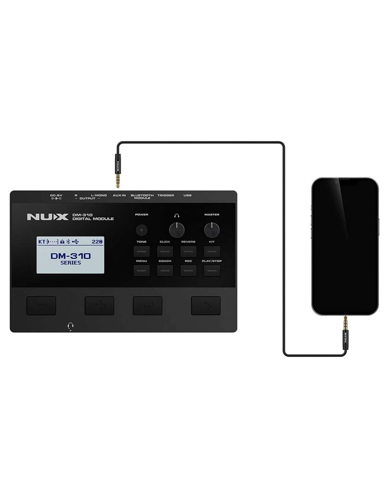 NUX NUX DM-310 | NUX All Mesh Head Digital Drum Kit – De Ultieme Digitale Drumkit voor Professionele Prestaties