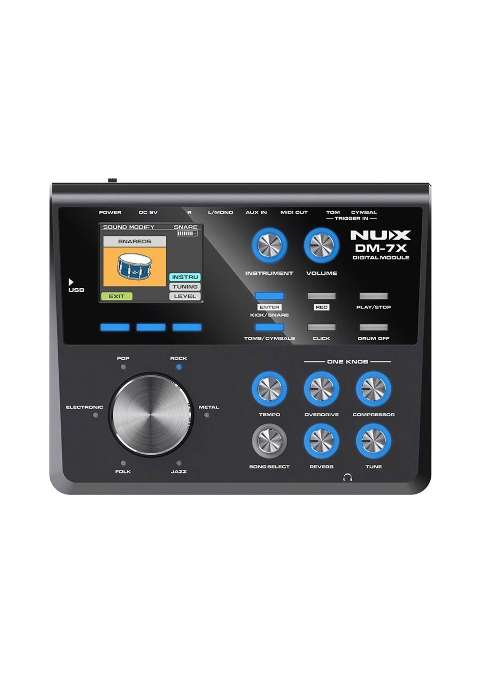 NUX NUX DM-7X | NUX All Mesh Head (REMO) Digital Drum Kit – Professionele Drumervaring met Remo Mesh Heads