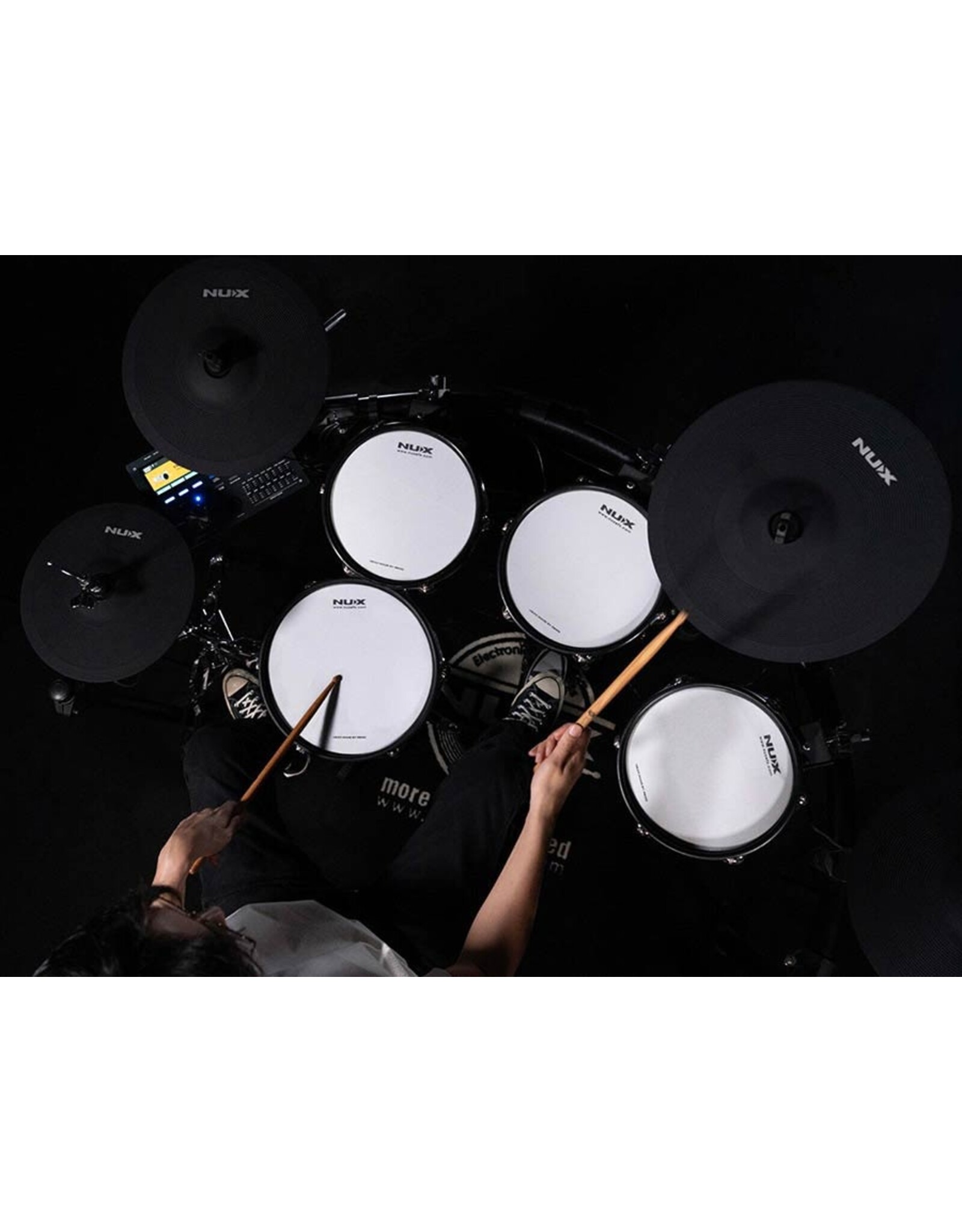 NUX NUX DM-8 | NUX All Mesh Head (REMO) Digital Drum Kit – De Ultieme Digitale Drumkit voor Serieuze Drummers