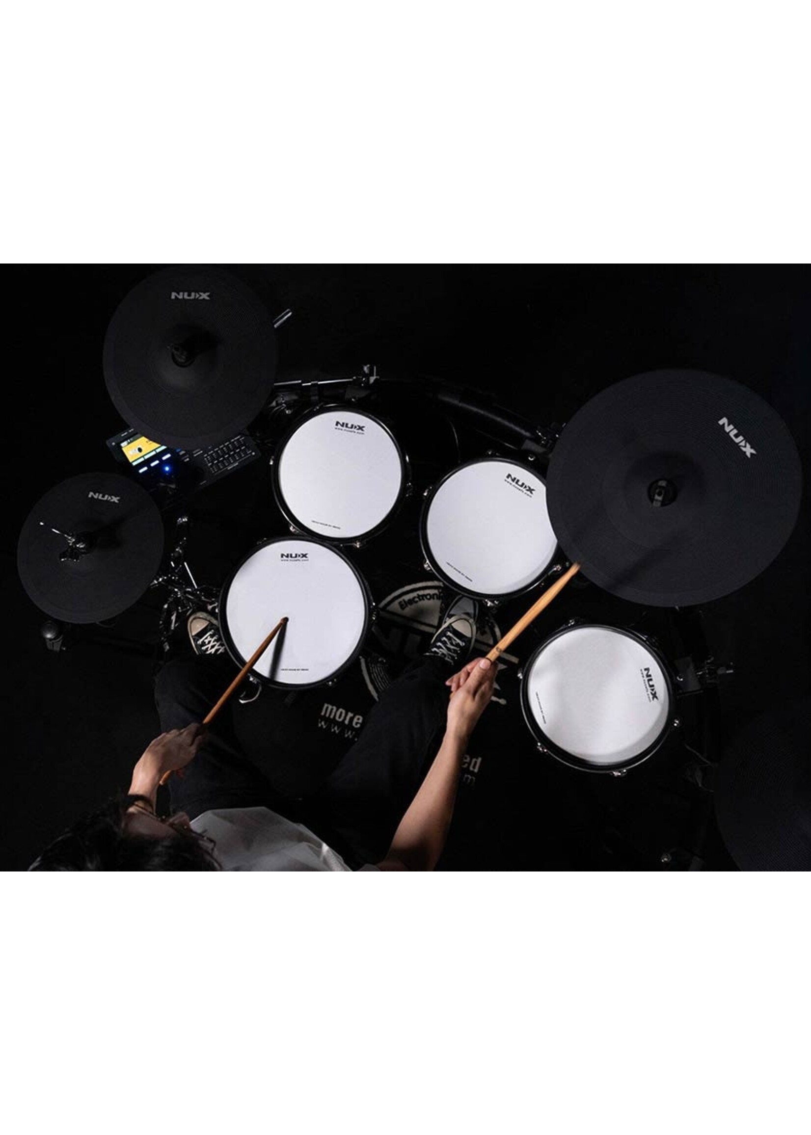 NUX NUX DM-8 | NUX All Mesh Head (REMO) Digital Drum Kit – De Ultieme Digitale Drumkit voor Serieuze Drummers