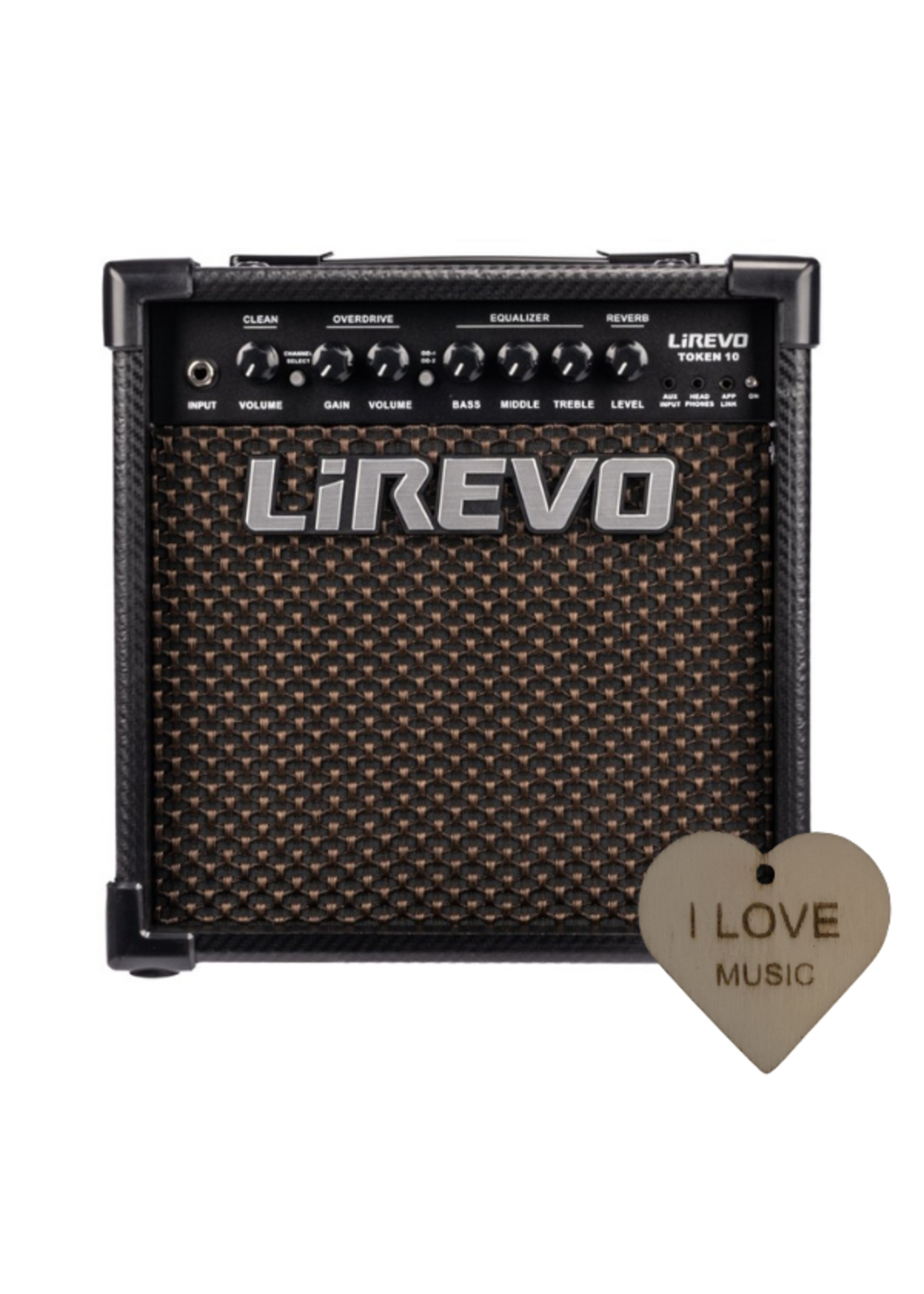 Lirevo Lirevo Gitaarversterker - 10 Watt - Gitaarcombo Met specter Sleutelhanger