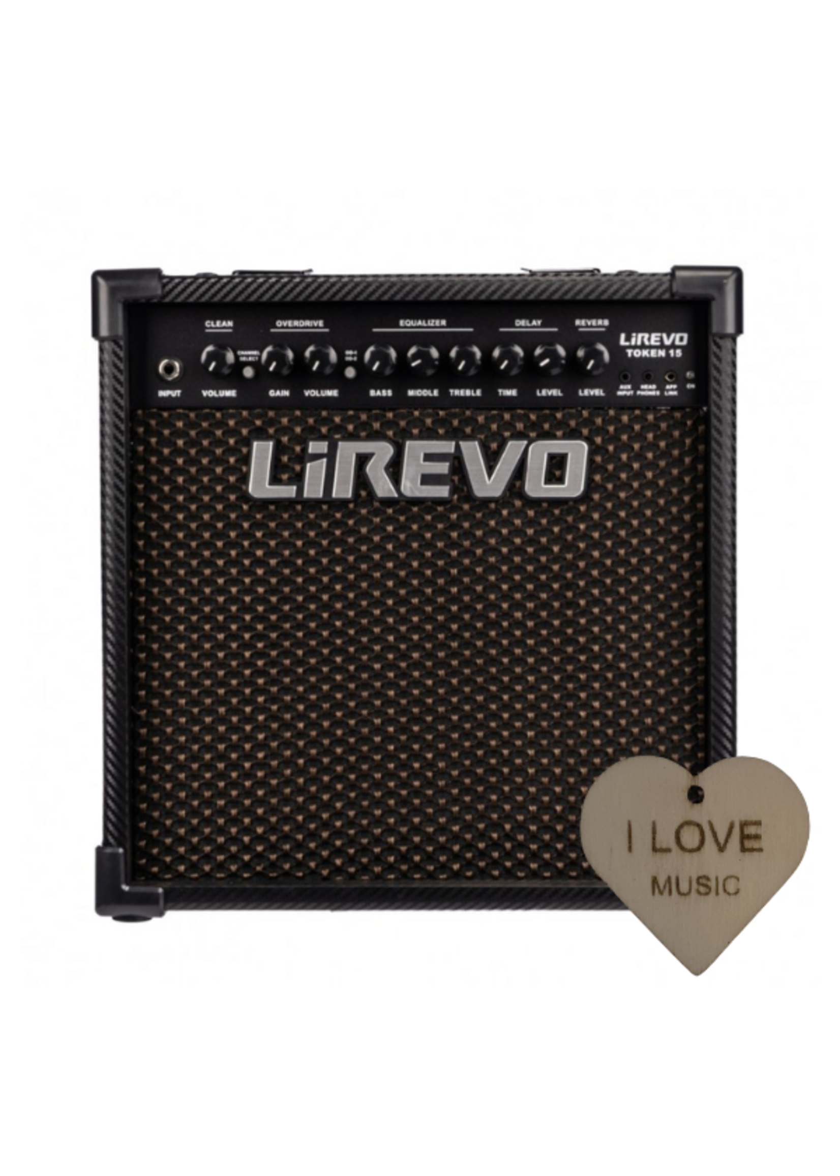 Lirevo Lirevo Gitaarversterker - 15 Watt - Gitaarcombo Met specter Sleutelhanger