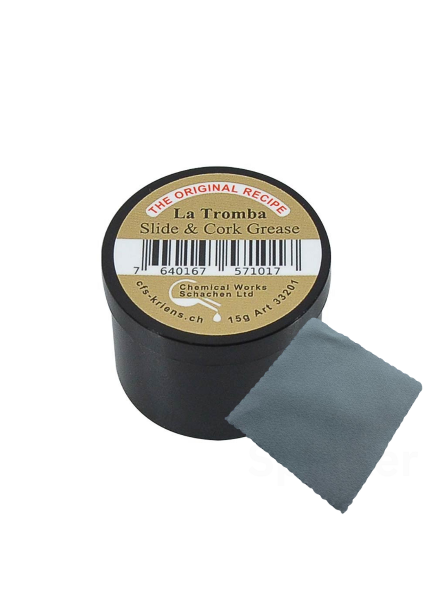 La Tromba La Tromba Schuif- en Kurkvet 15g + Specter Polijstdoekje – Voor Optimaal Onderhoud van Je Blaasinstrument