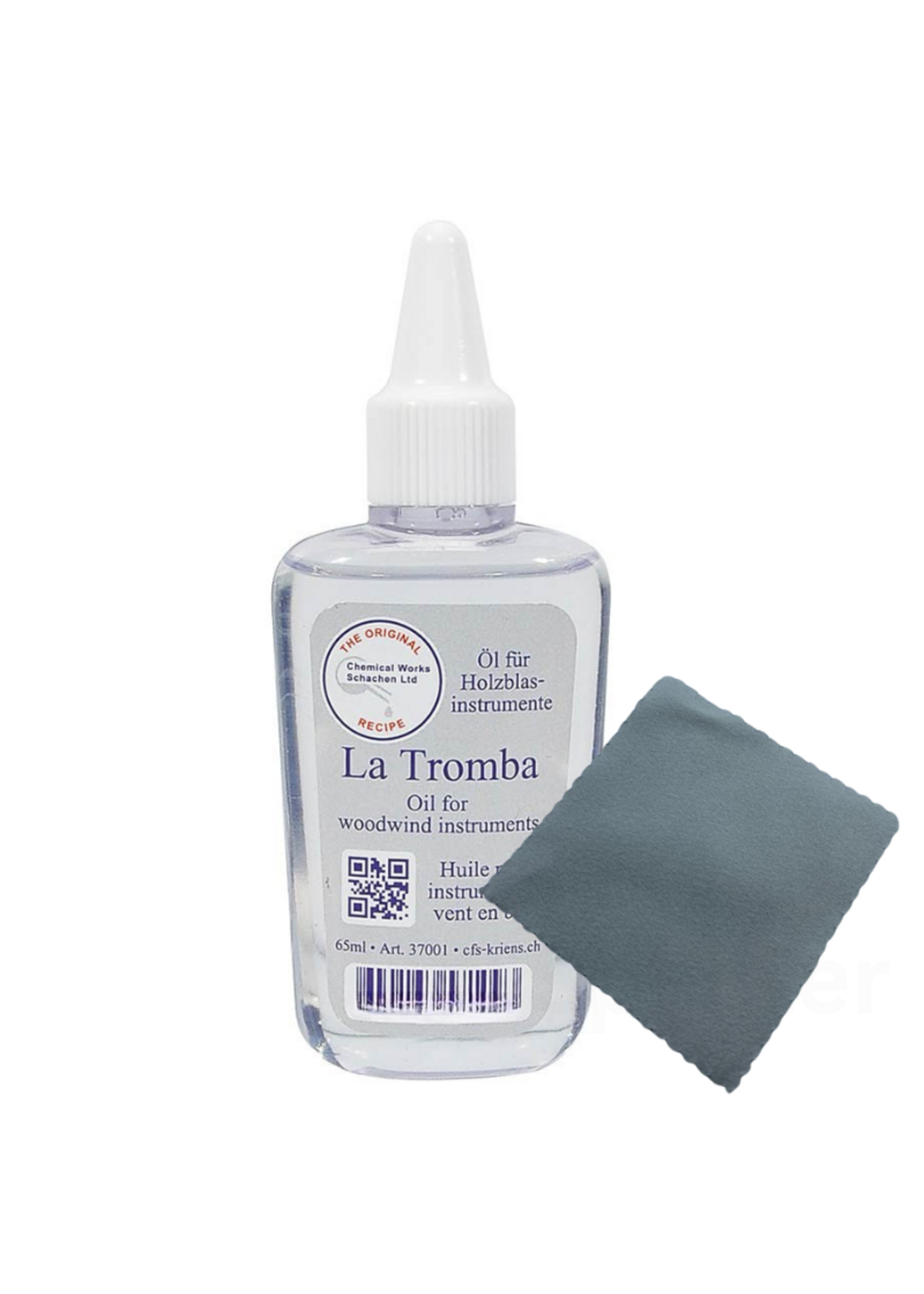 La Tromba La Tromba Olie voor Houtblazers 65ml + Specter Polijstdoekje – Voor Optimaal Onderhoud van je Houten Blazers