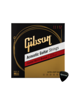 Gibson Gibson 80/20 Bronze Gitaarsnaren voor Akoestische Gitaar Extra Light 11-52 met Coating + Specter Plectrum – Duurzaam en Heldere Klank