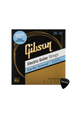 Gibson Gibson Nikkel Brite Wire Gitaarsnaren voor Elektrische Gitaar Ultra Light 09-42 + Specter Plectrum – Topkwaliteit en Helder Geluid