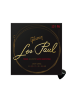 Gibson Gibson Les Paul Gitaarsnaren Elektrische Gitaar Premium Silk Wrapped Ultra Light (10-46) + Specter Plectrum – Topkwaliteit en Duurzaamheid