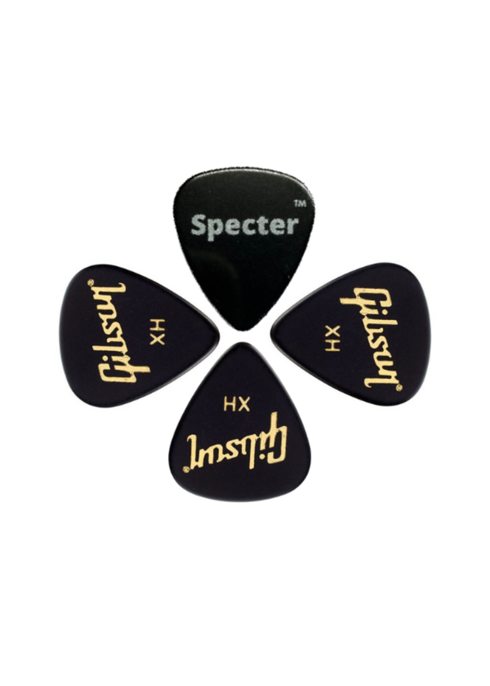 Gibson Gibson Plectrum Set voor Gitaar - X Heavy 3 Stuks (1.17mm) + Specter Plectrum - Topkwaliteit voor de Echte Gitarist
